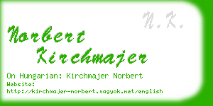 norbert kirchmajer business card